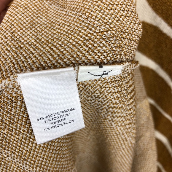 Ann Taylor | Gold Leaf Print Sweater Dress Size XS - Picture 6 of 7